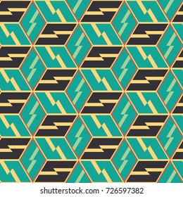 Seamless mosaic pattern. Geometric background. Vector Illustration.