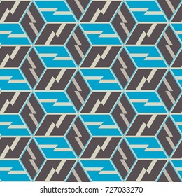 Seamless mosaic pattern. Geometric background. Vector Illustration.