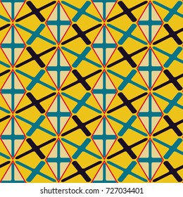 Seamless mosaic pattern. Geometric background. Vector Illustration.