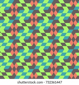 Seamless mosaic pattern. Geometric background. Vector Illustration.