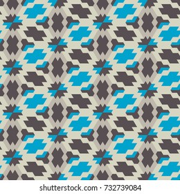 Seamless mosaic pattern. Geometric background. Vector Illustration.
