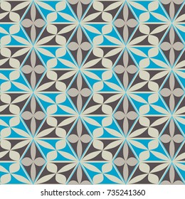 Seamless mosaic pattern. Geometric background. Vector Illustration.