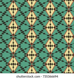 Seamless mosaic pattern. Geometric background. Vector Illustration.