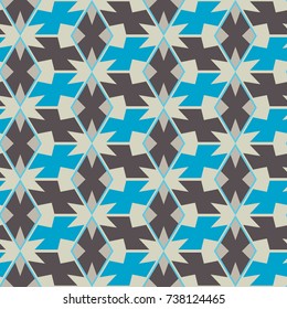 Seamless mosaic pattern. Geometric background. Vector Illustration.