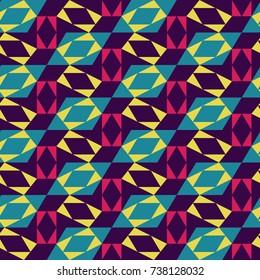 Seamless mosaic pattern. Geometric background. Vector Illustration.