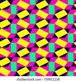 Seamless mosaic pattern. Geometric background. Vector Illustration.