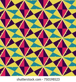 Seamless mosaic pattern. Geometric background. Vector Illustration.