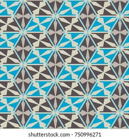 Seamless mosaic pattern. Geometric background. Vector Illustration.