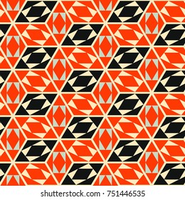 Seamless mosaic pattern. Geometric background. Vector Illustration.