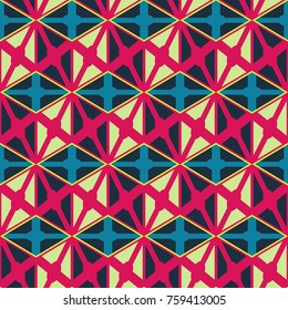 Seamless mosaic pattern. Geometric background. Vector Illustration.