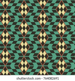 Seamless mosaic pattern. Geometric background. Vector Illustration.