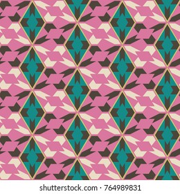 Seamless mosaic pattern. Geometric background. Vector Illustration.