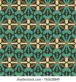 Seamless mosaic pattern. Geometric background. Vector Illustration.