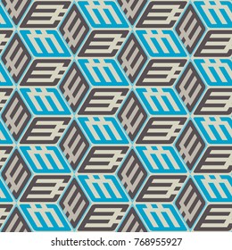Seamless mosaic pattern. Geometric background. Vector Illustration.