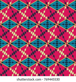 Seamless mosaic pattern. Geometric background. Vector Illustration.
