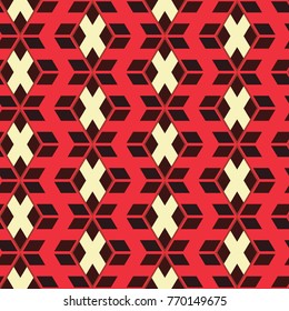Seamless mosaic pattern. Geometric background. Vector Illustration.