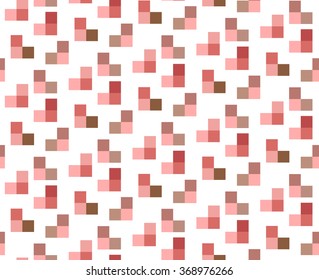 Seamless mosaic pattern with hearts. Stylish valentines background. Vector illustration. EPS 8