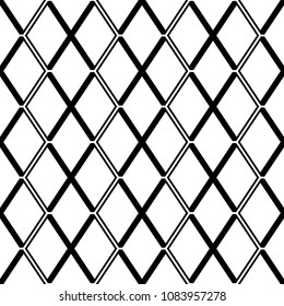 Seamless mosaic pattern. Rhombuses ornament. Lozenges grid background. Ancient ethnic motif. Grate wallpaper. Parquet backdrop. Digital paper, web design, textile print. Diamonds vector illustration.