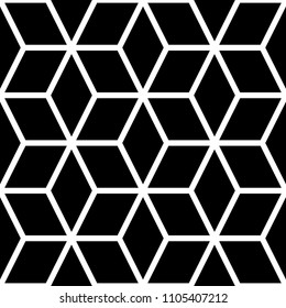 Seamless mosaic pattern. Rhombuses ornament. Grid background. Ancient ethnic motif. Geometric grate wallpaper. Parquet backdrop. Digital paper, web design, textile print. Lozenges vector illustration.