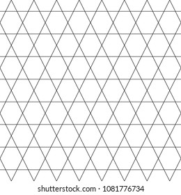 Seamless mosaic pattern. Triangles, hexagons ornament. Grid background. Ethnic tiles motif. Geometric grate wallpaper. Parquet backdrop. Digital paper, page fills, web design, textile print. Vector.