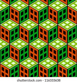 Seamless mosaic pattern. Vector illustration.