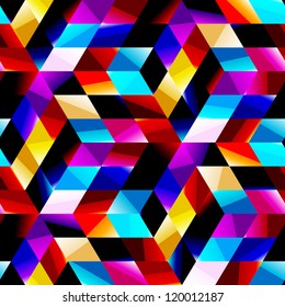 Nahtlose Mosaikmuster. Vektorgrafik.