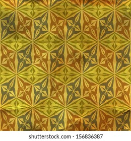 Seamless mosaic pattern. Vintage vector illustration.