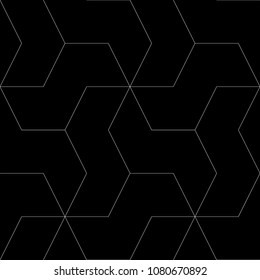 Seamless mosaic pattern. Zigzag figures ornament. Repeated puzzle shapes background. Logic game motif. Tiles wallpaper. Parquet backdrop. Digital paper, page fills, web design, textile print. Vector.