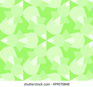 seamless mosaic. stained-glass window. green color. vector illustration. for design, wallpaper, interior