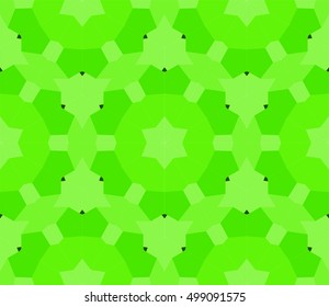 seamless mosaic. stained-glass window. green color. vector illustration. for design, wallpaper, interior