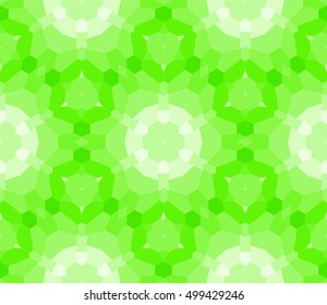 seamless mosaic. stained-glass window. green color. vector illustration. for design, wallpaper, interior