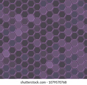 Seamless mosaic texture, geometric background, honeycomb pattern, snake skin, hexagon, vector illustration