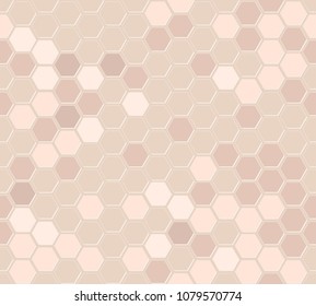 Seamless mosaic texture, geometric background, honeycomb pattern, snake skin, hexagon, vector illustration