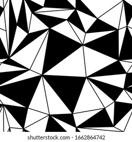 Seamless mosaic texture. Vector kaleidoscope background. Watercolor geometric pattern. Stained glass effect.