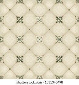 Seamless mosaic tile with Islam, Arabic, Indian, Ottoman motifs. Seamless damask pattern. Patchwork