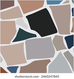 Seamless mosaic tiles pattern.Vector crack stone marble background.marble texture.geometric style, Fragments of ceramic tiles graphic design.eps 10.