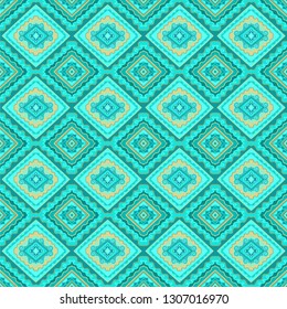  Seamless  mosaic vector ornament,  zigzag pattern