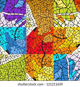 Seamless mosaic : vector style
