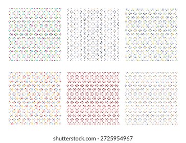 Textura de vetor de mosaico sem costura com multiformas coloridas