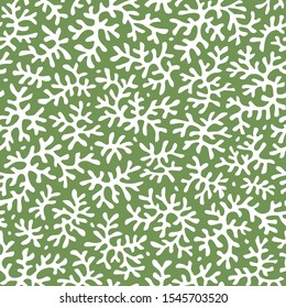 Seamless moss abstract pattern, botanical  background