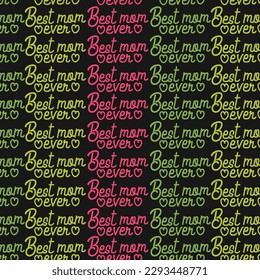 seamless mothers day pattern, I love you mom, mommy,mama ever, Lettering words with heart mother day Repeating Pattern, Happy Mothers day gift seamless word pattern,textiles fabric pink background 

