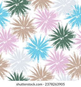 Seamless motif abstract colorful pattern illustration.  Raster bitmap illustration. Art expression painting style.