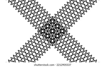 Seamless Motif Pattern Arranged of Rectangle Composition for Ornate, Decoration, Background, Website or Graphic Design Element. Vector Illustration