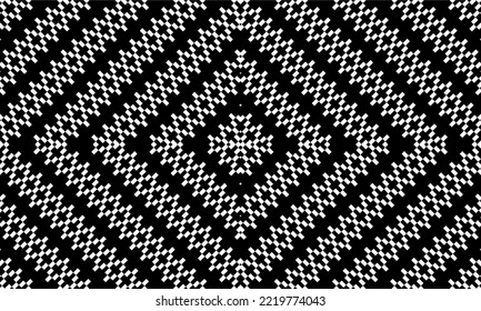 Seamless Motif Pattern Arranged of Rectangle Composition for Ornate, Decoration, Background, Website or Graphic Design Element. Vector Illustration