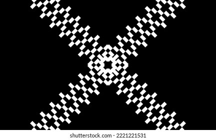 Seamless Motif Pattern Arranged of Rectangle Composition for Ornate, Decoration, Background, Website or Graphic Design Element. Vector Illustration