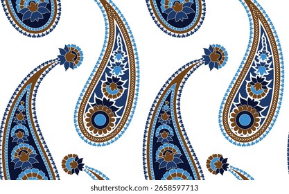 Seamless motif pattern design. Hand draw ethnic pattern