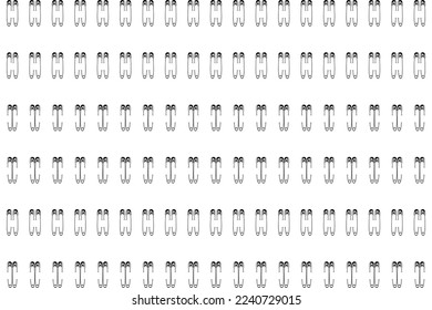 Patrón de Motif sin Maravilla inspirado por Pin de Seguridad para la Decoración, Ornato, Sitio Web, Patrón de Moda, Ilustración de Arte, Fondo o Elemento de Diseño Gráfico. Ilustración vectorial 