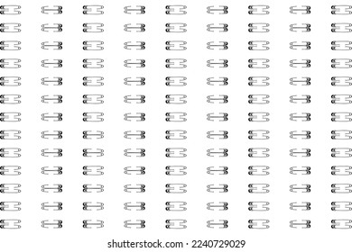 Patrón de Motif sin Maravilla inspirado por Pin de Seguridad para la Decoración, Ornato, Sitio Web, Patrón de Moda, Ilustración de Arte, Fondo o Elemento de Diseño Gráfico. Ilustración vectorial 