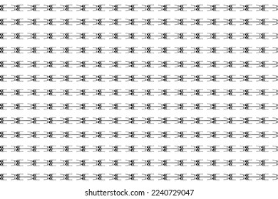 Seamless Motif Pattern Inspired by Safety Pin for Decoration, Ornate, Website, Fashion Motifs Pattern, Art Illustration, Background or Graphic Design Element. Vector Illustration 