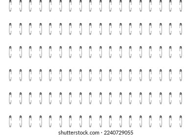 Seamless Motif Pattern Inspired by Safety Pin for Decoration, Ornate, Website, Fashion Motifs Pattern, Art Illustration, Background or Graphic Design Element. Vector Illustration 